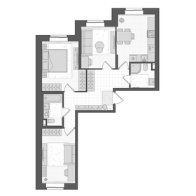 78,6 м², 3-комнатная квартира 10 200 000 ₽ - изображение 87