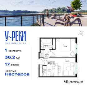 Квартира 36,2 м², 1-комнатная - изображение 1