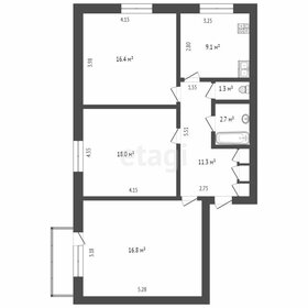 61,6 м², 3-комнатная квартира 8 300 000 ₽ - изображение 56