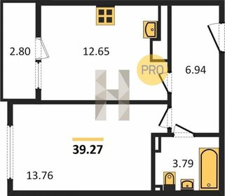 Квартира 39,3 м², 1-комнатная - изображение 2