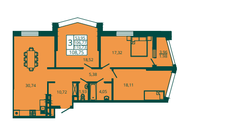 180 м², 5-комнатная квартира 21 700 000 ₽ - изображение 57