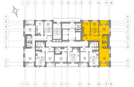 69 м², 3-комнатная квартира 12 290 000 ₽ - изображение 99