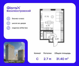 Квартира 31,4 м², студия - изображение 1