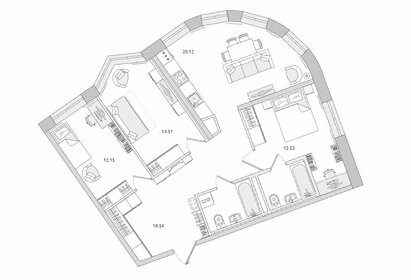 Квартира 88,6 м², 3-комнатная - изображение 1