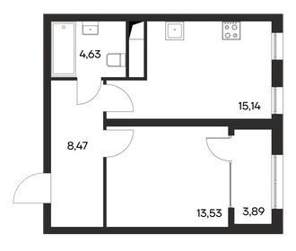 45,2 м², 1-комнатная квартира 6 556 900 ₽ - изображение 16
