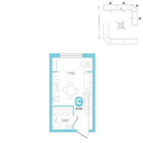 20,8 м², квартира-студия 1 990 000 ₽ - изображение 64