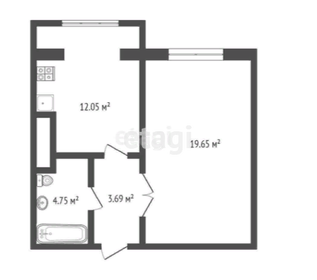 38,9 м², 1-комнатная квартира 1 450 000 ₽ - изображение 17