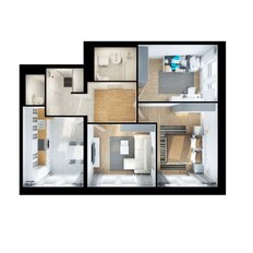 Квартира 63,8 м², 3-комнатная - изображение 2