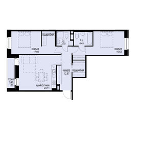 86,5 м², 2-комнатная квартира 23 849 000 ₽ - изображение 118
