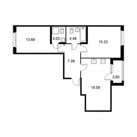 64,8 м², 2-комнатная квартира 9 842 000 ₽ - изображение 42