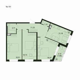 Квартира 80,7 м², 3-комнатная - изображение 2