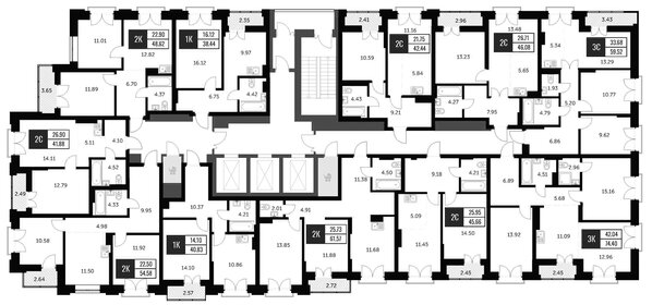 Квартира 61,6 м², 3-комнатная - изображение 2