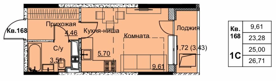 18,1 м², 1-комнатная квартира 1 400 000 ₽ - изображение 76