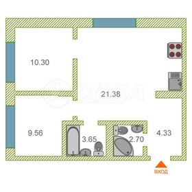 Квартира 51 м², 2-комнатная - изображение 1