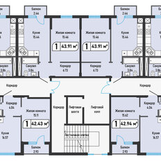 Квартира 44 м², 1-комнатная - изображение 2