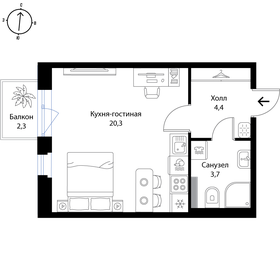 29,1 м², квартира-студия 5 449 091 ₽ - изображение 69