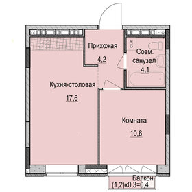 40 м², 1-комнатная квартира 5 900 000 ₽ - изображение 103