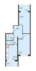 Квартира 52,1 м², 2-комнатная - изображение 1