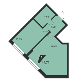 47 м², 1-комнатная квартира 5 800 000 ₽ - изображение 69