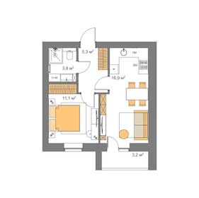 38,6 м², 1-комнатная квартира 3 819 800 ₽ - изображение 60