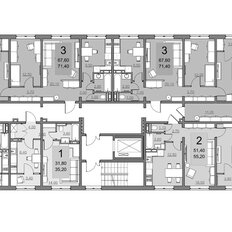 Квартира 89,4 м², 3-комнатная - изображение 3