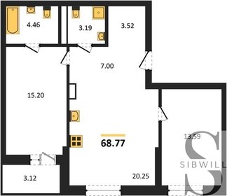 68,8 м², 2-комнатная квартира 8 118 300 ₽ - изображение 76
