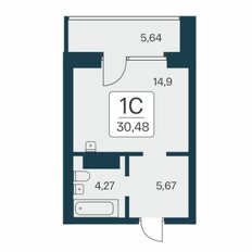 Квартира 30,5 м², студия - изображение 5