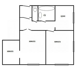 56,1 м², 3-комнатная квартира 3 300 000 ₽ - изображение 80
