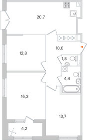 82 м², 3-комнатная квартира 16 600 000 ₽ - изображение 72