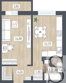 39,4 м², 1-комнатная квартира 4 130 962 ₽ - изображение 18