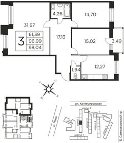 110 м², 3-комнатная квартира 28 660 000 ₽ - изображение 59