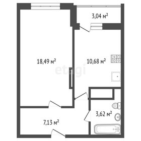 41,7 м², 1-комнатная квартира 3 850 000 ₽ - изображение 34