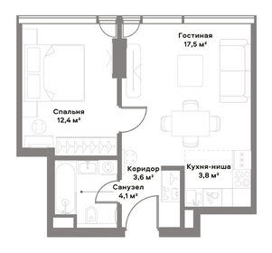 41,6 м², 1-комнатная квартира 39 003 612 ₽ - изображение 49