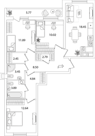 81,2 м², 3-комнатная квартира 15 499 999 ₽ - изображение 81
