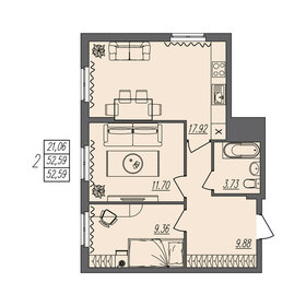 65,7 м², 3-комнатная квартира 6 438 600 ₽ - изображение 18