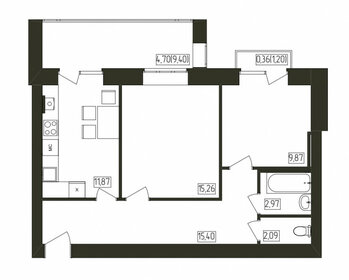 75,5 м², 2-комнатная квартира 9 800 000 ₽ - изображение 80