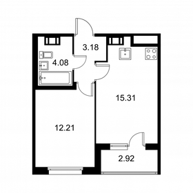 36,2 м², 1-комнатная квартира 5 689 680 ₽ - изображение 42