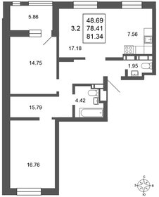 85,6 м², 3-комнатная квартира 15 000 000 ₽ - изображение 13