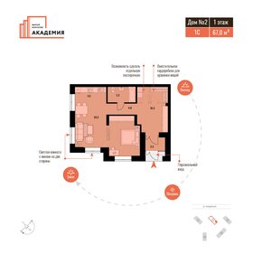 Квартира 66,8 м², студия - изображение 1