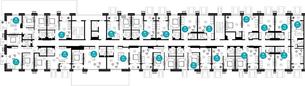 Квартира 44,1 м², 2-комнатные - изображение 2