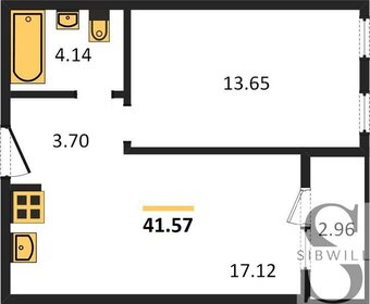 Квартира 41,6 м², 1-комнатная - изображение 1