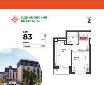 30,6 м², 1-комнатная квартира 6 518 000 ₽ - изображение 32