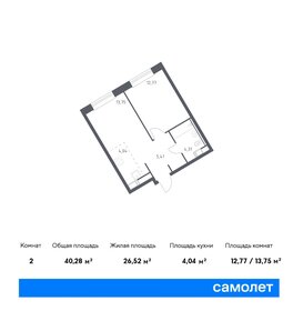 Квартира 40,3 м², 1-комнатная - изображение 1