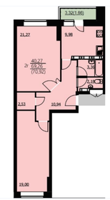 71,2 м², 2-комнатная квартира 5 549 700 ₽ - изображение 30