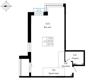 33,3 м², 1-комнатная квартира 5 200 000 ₽ - изображение 62