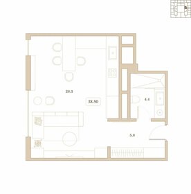 39 м², апартаменты-студия 12 000 000 ₽ - изображение 56