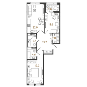 100 м², 2-комнатная квартира 61 120 000 ₽ - изображение 94