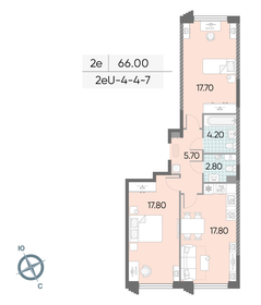 65,2 м², 2-комнатная квартира 28 071 142 ₽ - изображение 26