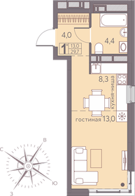 29,7 м², квартира-студия 4 737 150 ₽ - изображение 8