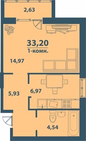 40 м², 1-комнатная квартира 2 550 000 ₽ - изображение 20